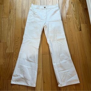 Urban Renewal White High-Rise Flare Pants